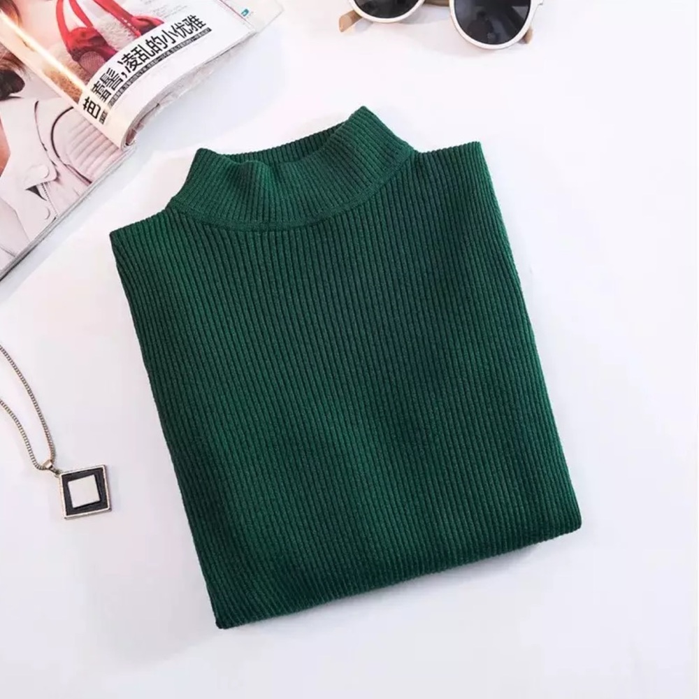 New! Ultra Soft Ribbed Tuetleneck Sweater - Picture 7 of 8